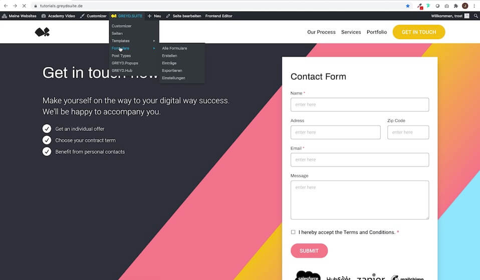 Video 2 Formulare GREYD.SUITE Academy Video Preview